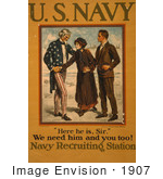 #1907 Uncle Sam Navy Recruiting