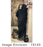 #19143 Photo Of Electra At The Tomb Of Agamemnon By Frederic Lord Leighton