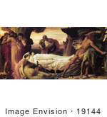 #19144 Photo Of Hercules Wrestling With Death For The Body Of Alcestis By Frederic Lord Leighton