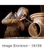 #19159 Photo Of A Welder Making Boilers For A Ship At Combustion Engineering Co 1942