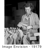 #19179 Photo Of A Woman Inspecting Magnesium Alloy And Castings In A Factory 1942