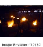 #19182 Rotary Oil Fired Melting Furnaces In 1942