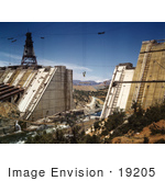 #19205 Photo Of The Shasta Dam Under Construction In 1942
