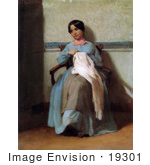 #19301 Photo Of A Portrait Of Leonie Bouguereau By William-Adolphe Bouguereau