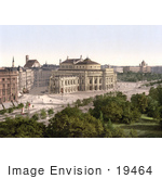 #19464 Stock Photo Of The Burgtheater The City Theatre In Vienna Austria Austro-Hungary