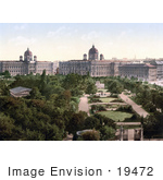#19472 Stock Photo Of The Public Park Gardens In Vienna Austria Austro-Hungary