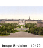 #19475 Stock Photo Of A View On Vienna From The Schwarzenberg Austria Austro-Hungary