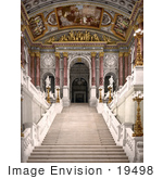 #19498 Photo Of A Staircase Inside The Opera House In Vienna Austria