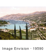 #19590 Photo Of The Harbor And Waterfront Village Of Gravosa Dalmatia