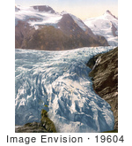 #19604 Photo Of Pasterze Glacier And Grossglockner Mountain In Carinthia Austria