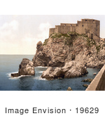 #19629 Photo Of The San Lorenzo Fort In Dubrovnik Ragusa Dalmatia