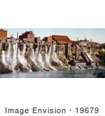 #19679 Photo Of Waterfalls From The Mills On The American Shore Of Niagara