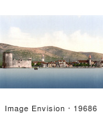 #19686 Photo Of Camerlengo Castle On The Adriatic Sea Coast In Trogir Croatia