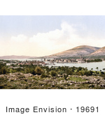 #19691 Photo Of The Harbor And City Of Trogir Tragurium Tragurion Trau Croatia