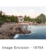 #19764 Photo Of The Baths Or Swimming Area In Opatija Abbazia Sankt Jakobi Istria Croatia