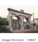 #19807 Photo Of The Double Arched Gate Porta Gemina Or Germine Gate In Pula Istria Croatia