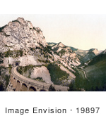 #19897 Stock Picture Of The Kalte Rinne Viaduct And Tunnel Of The Semmering Railway In Styria Austria