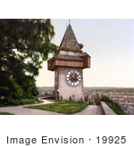 #19925 Stock Picture Of The Uhrturm Clock Tower In Graz Styria Austria