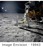 #19943 Stock Picture Of Astronaut Edwin Eugene Aldrin Jr On The Moon