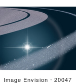#20047 Stock Photography Of A Star Near Saturn’S F Ring
