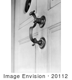 #20112 Stock Photo: Doorknocker At The Wyckoff-Bennett House
