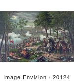 #20124 Stock Photography: The Union Army And Confederate Army At The Battle Of Chancellorsville American Civil War