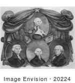 #20224 Stock Photography: George Washington Thomas Jefferson James Madison And John Ada