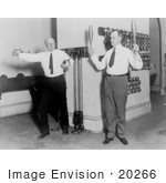 #20266 Historical Stock Photography: Calvin Coolidge And Frederick Huntington Gillett Working Out In A Gym