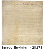 #20273 Historical Stock Photo Of The United States Bill Of Rights The First 10 Ammendments To The United States Constitution