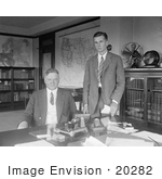 #20282 Historical Stock Photo: The 31st American President Herbert Clark Hoover And His Son Allen Hoover