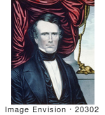 #20302 Historical Stock Photo Of The 14th American President Franklin Pierce