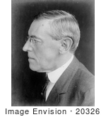 #20326 American History Stock Photo Of The 28th American President Woodrow Wilson