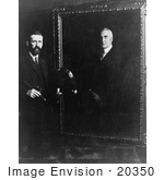 #20350 History Stock Photo Of Artist Edmund Hodgson Smart Painting A Portrait Of President Warren Harding