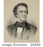 #20400 Historical Stock Photography: John C Breckinridge The 14th Vice President Of The Usa