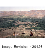 #20426 Historical Stock Photography Of A View Of Zebdany Az-Zabdani Syria
