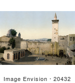 #20432 Historical Stock Photography Of The Gate Of The Street Called Straight Damascus Holy Land Syria