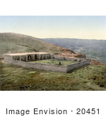 #20451 Historical Stock Photography Of A Building On The Road To Jericho Khan-El-Ahmar Holy Land West Bank