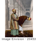 #20453 Historical Stock Photography Of Two Men Praying Holy Land