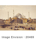 #20469 Stock Photography Of The Church Of Hagia Sophia Before Restoration