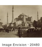 #20480 Historical Stock Photography Of Ayasofya Camii Hagia Sophia Istanbul Turkey