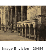 #20486 Historical Stock Photography Of The Interior Part Of The Nave In The Ayasofya Mosque