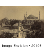 #20496 Historical Stock Photography Of The Ayasofya Mosque Church Of Hagia Sophia And St Irene Istanbul Turkey