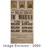 #2060 100000 Reward! The Murderer Of Our Late Beloved President Abra