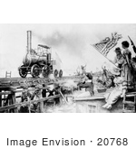#20768 Stock Photography Of The Stourbridge Lion The First Locomotive 1829