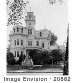 #20882 Stock Photography Of The Exterior Of The Victorian Albert Gallatin House Or Governor’S Mansion Sacramento California