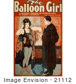 #21112 Stock Photography Of The Balloon Girl Poster Of A Circus Girl And Minister