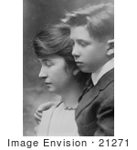 #21271 Stock Photography Of Margaret Sanger Founder Of The American Birth Control League In Profile With A Boy