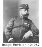 #21287 Stock Photography Of John Philip Sousa Seated And Holding His Baton In His Lap 1900