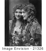 #21326 Stock Photography Of Gladys Louise Smith Known As Mary Pickford Leaning Against A Mirror Looking At Her Reflection