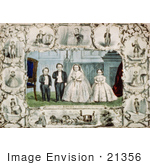 #21356 Stock Photography Of The Marriage Of General Tom Thumb And Lavinia Warren Stratton